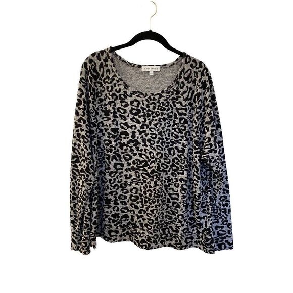 Emily daniels woman’s animal cheetah print sweater size xl - Picture 1 of 4
